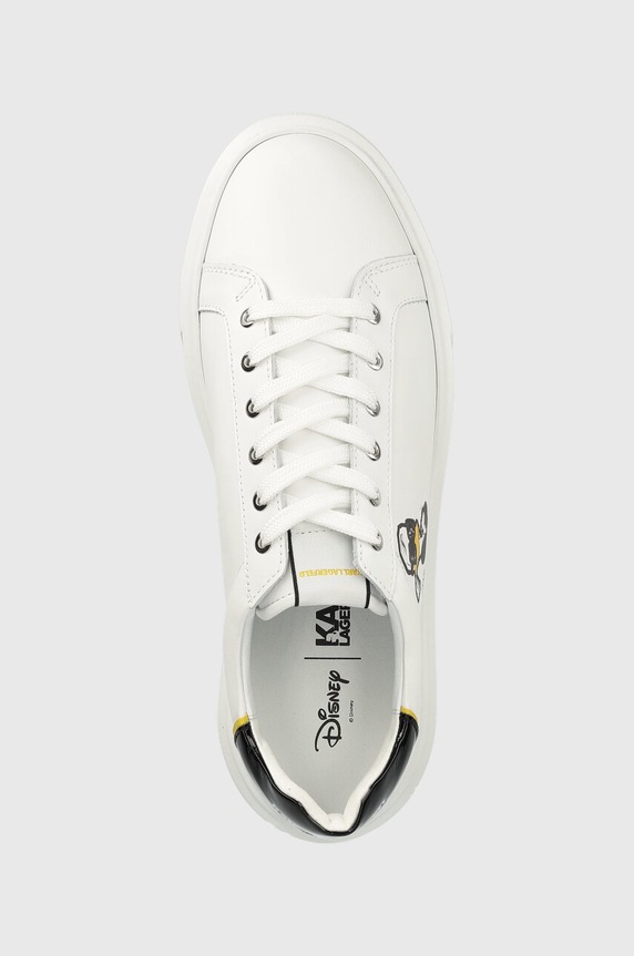 Karl Lagerfeld sneakersy skórzane MAXI KUP X Disney biały KL95223D.011