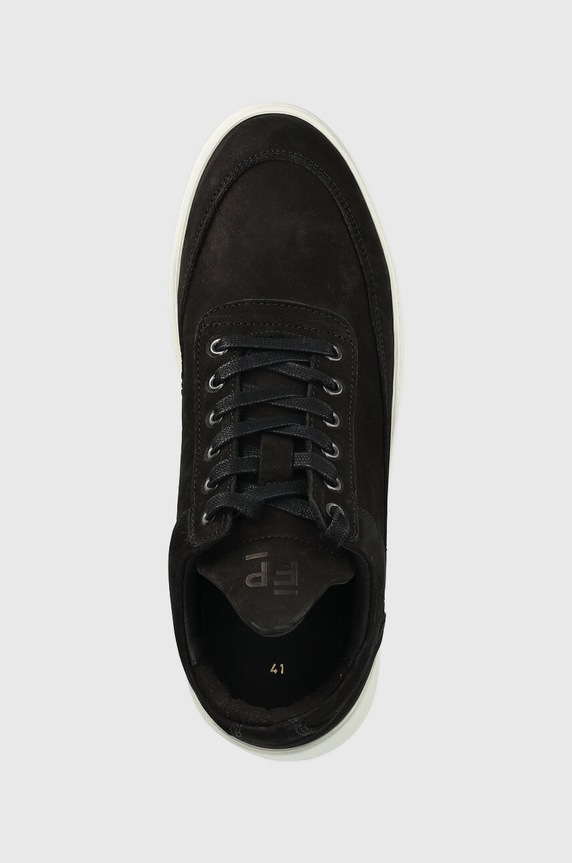 Filling Pieces sneakersy skórzane Low Top Ripple czarny 25121721863