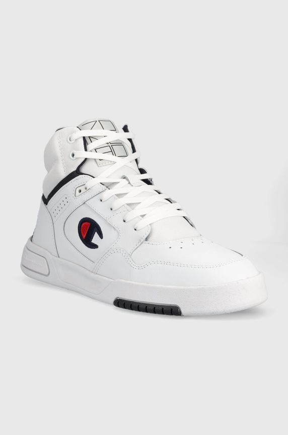 Champion sneakers din piele Mid Cut Shoe Z80 S22095 alb SS23