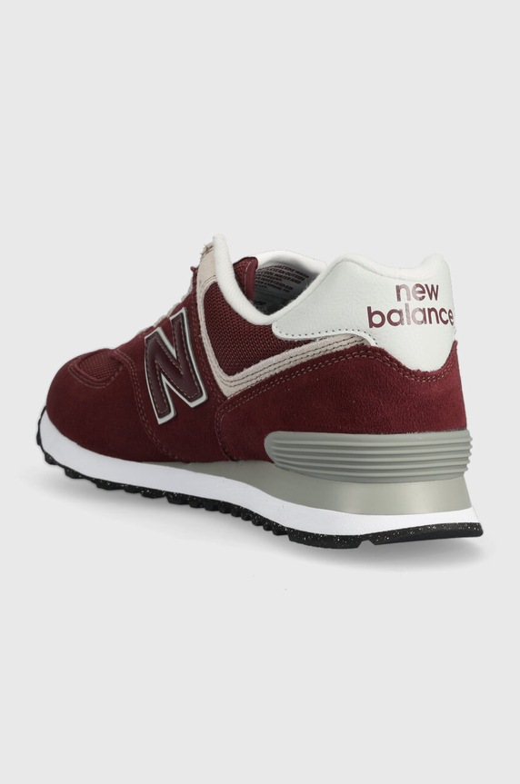 Shoes New Balance 574 Burgundy White ML574EVM maroon