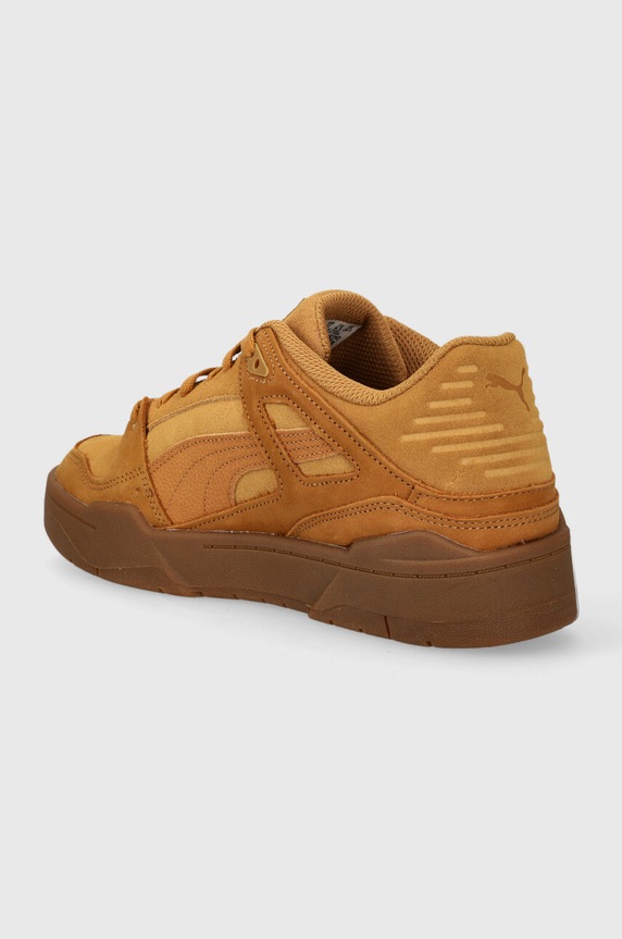 Obuwie Puma sneakersy skórzane Slipstream Suede 387547 brązowy