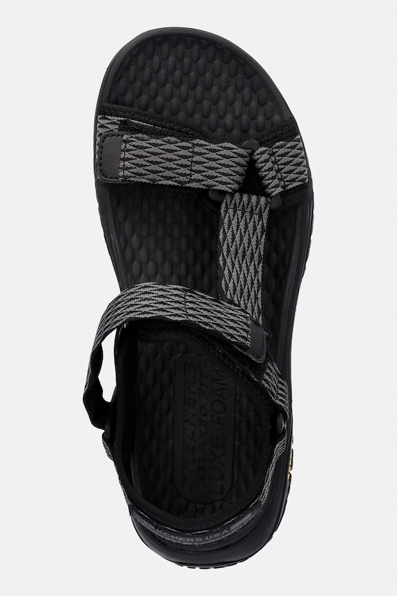 Skechers σανδάλια Πεζοπορίας Ανδρικά RELAXED FIT γκρί 204351