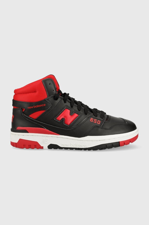 Kožené tenisky New Balance přírodní kůže černá BB650RBR
