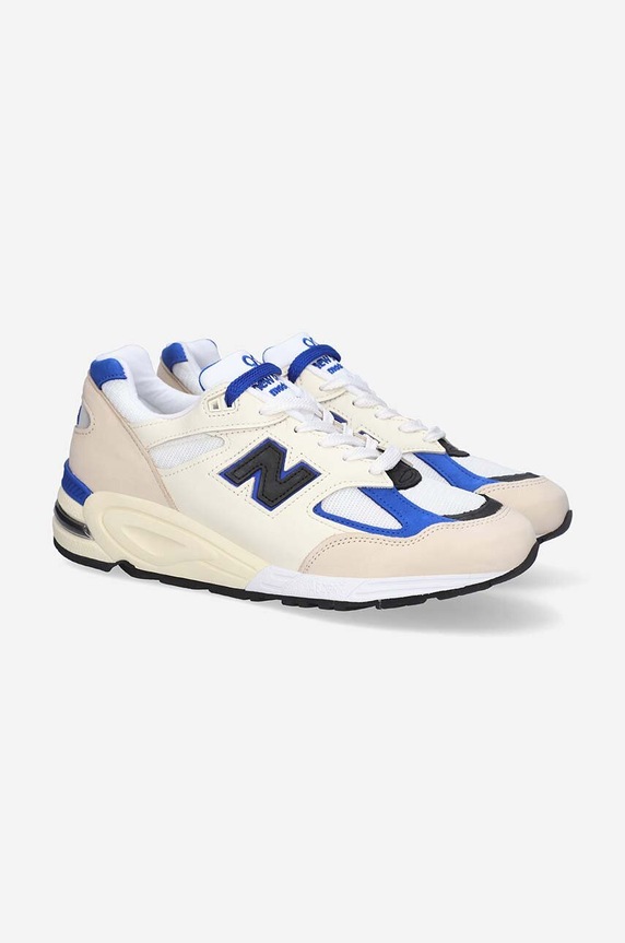 New Balance 990v2 MiUSA White Blue M990WB2 beige