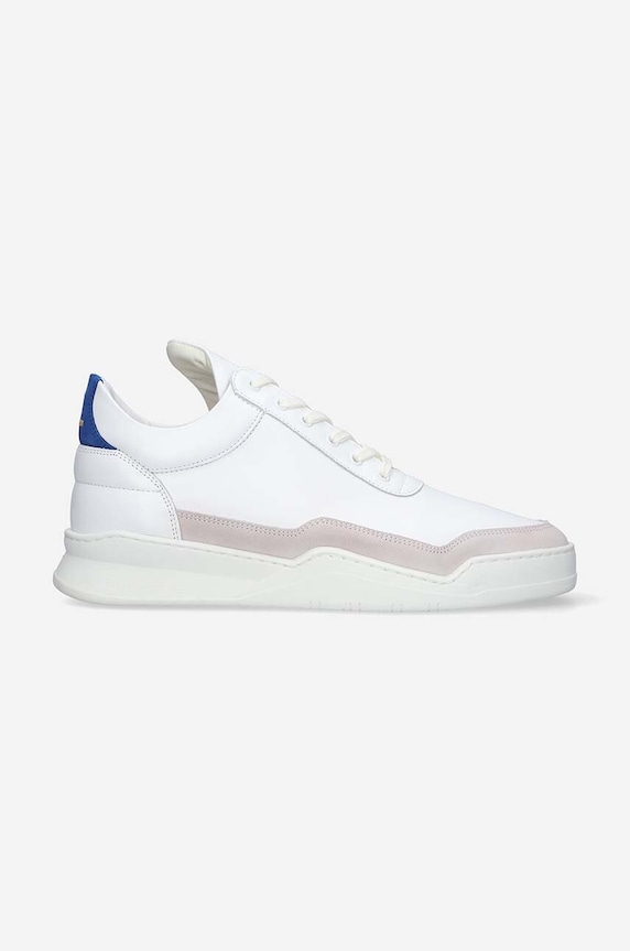 Filling Pieces leather sneakers Low Top Ghost grain leather white 10120631925
