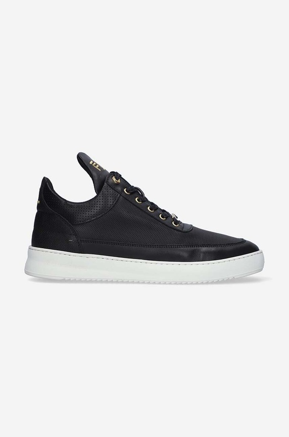 Kožené tenisky Filling Pieces Low Top Aten nízký černá 10126591861