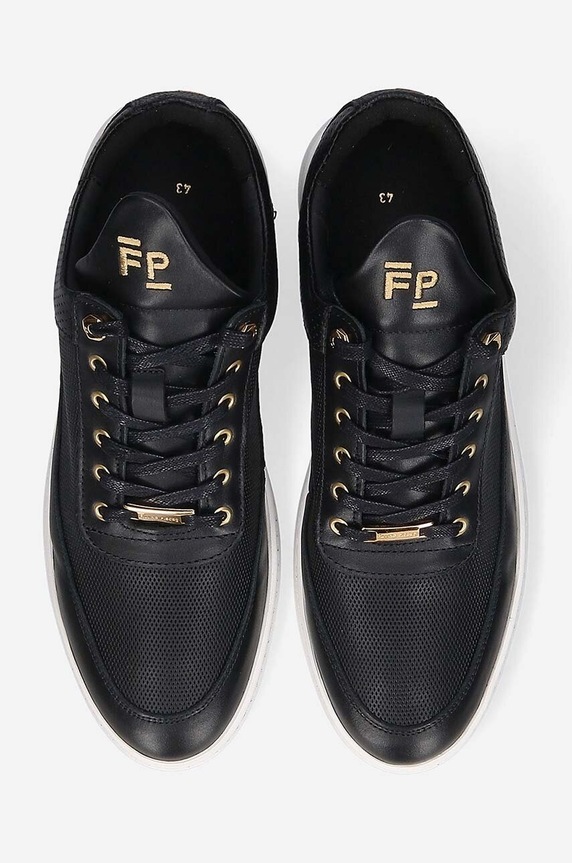 Kožené tenisky Filling Pieces Low Top Aten černá 10126591861
