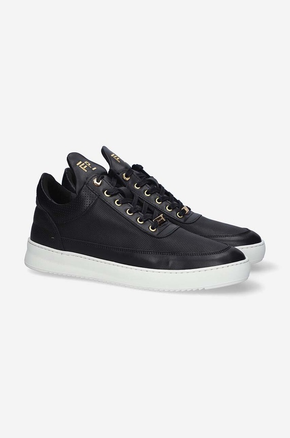 Kožené tenisky Filling Pieces Low Top Aten 10126591861 černá