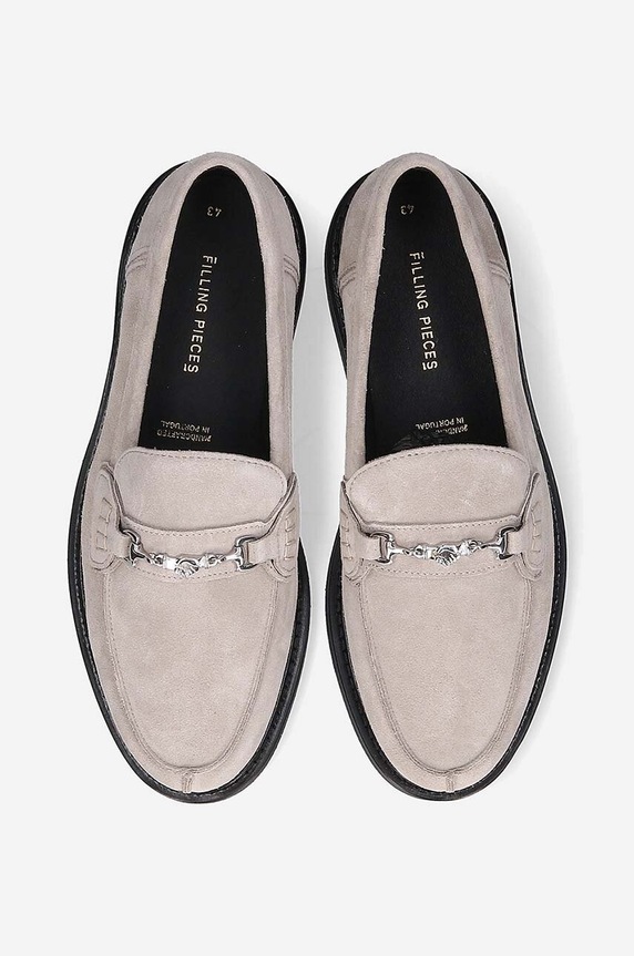 Μοκασίνια σουέτ Filling Pieces Loafer Suede γκρί 44222791108