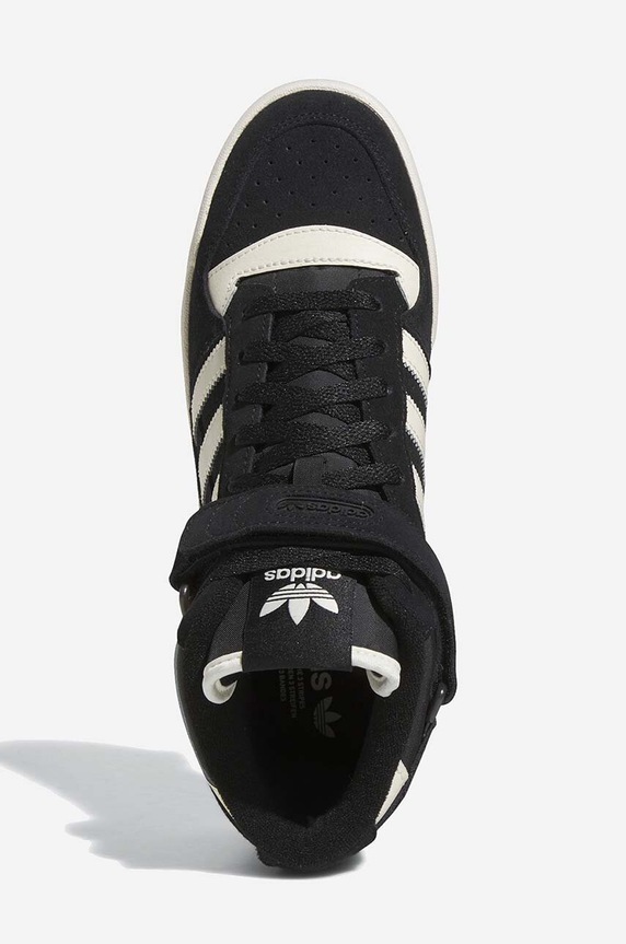 Kožené tenisky adidas Originals Forum Mid čierna FZ6252