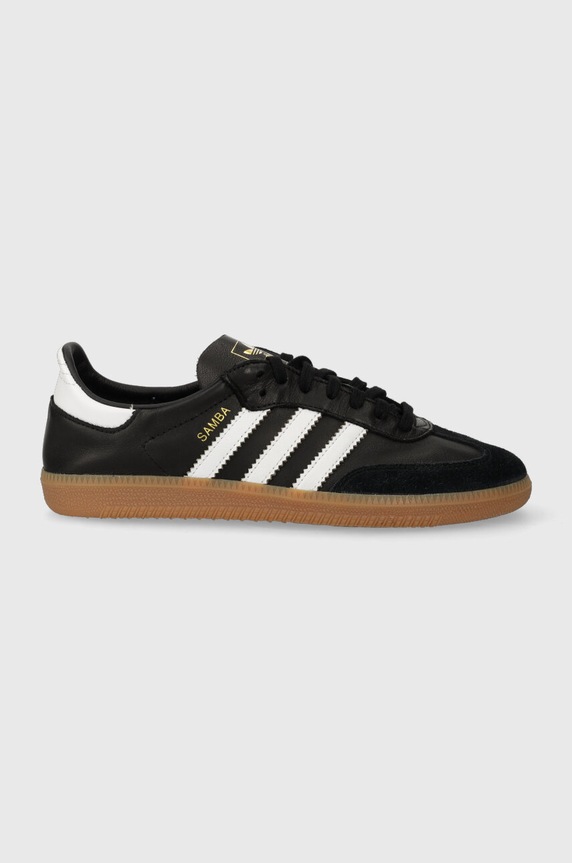 Кожени маратонки adidas Originals гладка кожа черен IF0641