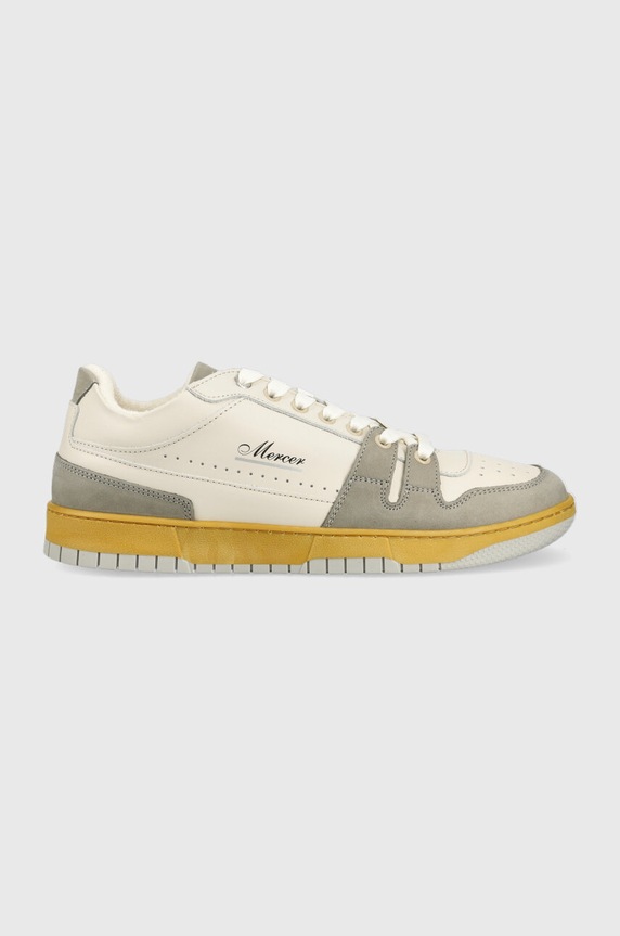 Δερμάτινα sneakers The Mercer Brand The Brooklyn φλατ γκρί ME231013.156