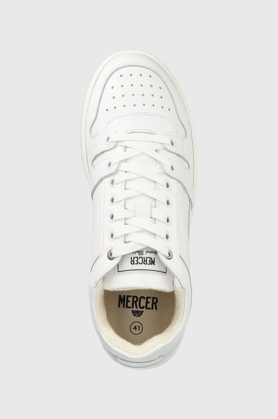 Δερμάτινα sneakers The Mercer Brand The Brooklyn λευκό ME231013.100