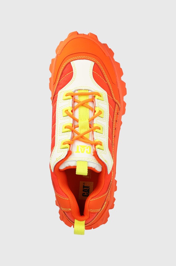 Δερμάτινα sneakers CAT Footwear INTRUDER SUPERCHARGED πορτοκαλί P111050