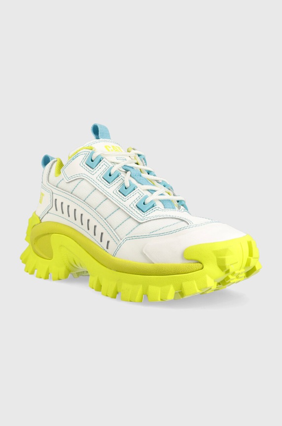 Kožené tenisky CAT Footwear INTRUDER SUPERCHARGED P111203 biela SS23