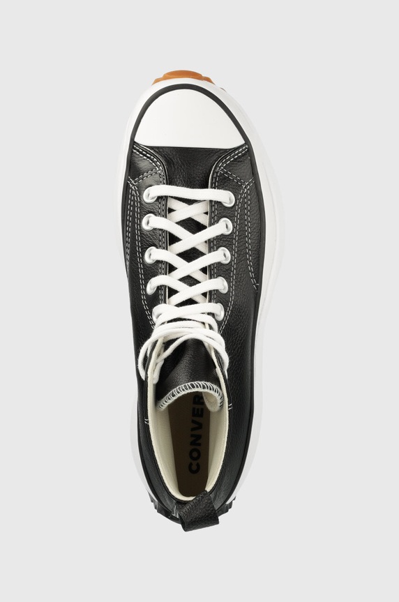 Converse scarpe da ginnastica in pelle Run Star Hike Platform nero A04292C