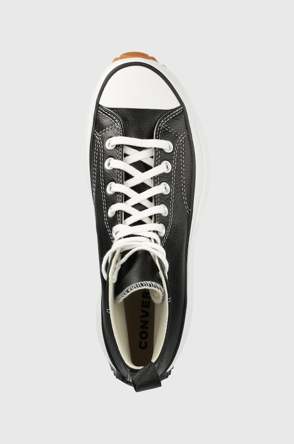 Converse scarpe da ginnastica in pelle Run Star Hike Platform nero A04292C