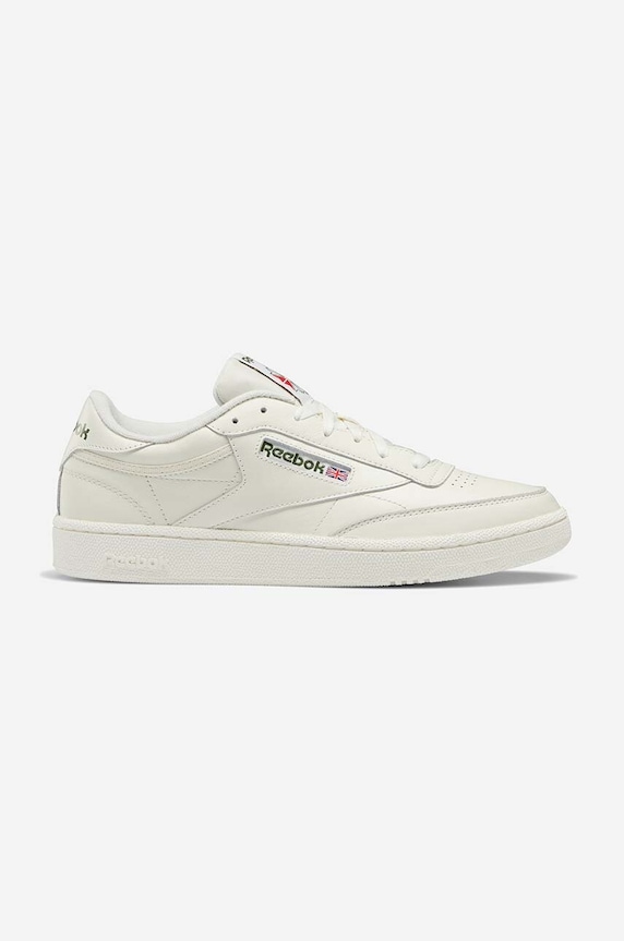 Kožené tenisky Reebok Classic Club C 85 plochá biela HP4320.100024894