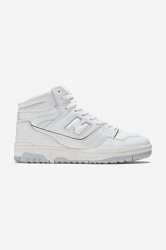 Tenisky New Balance BB650RWW usňová koža biela BB650RWW