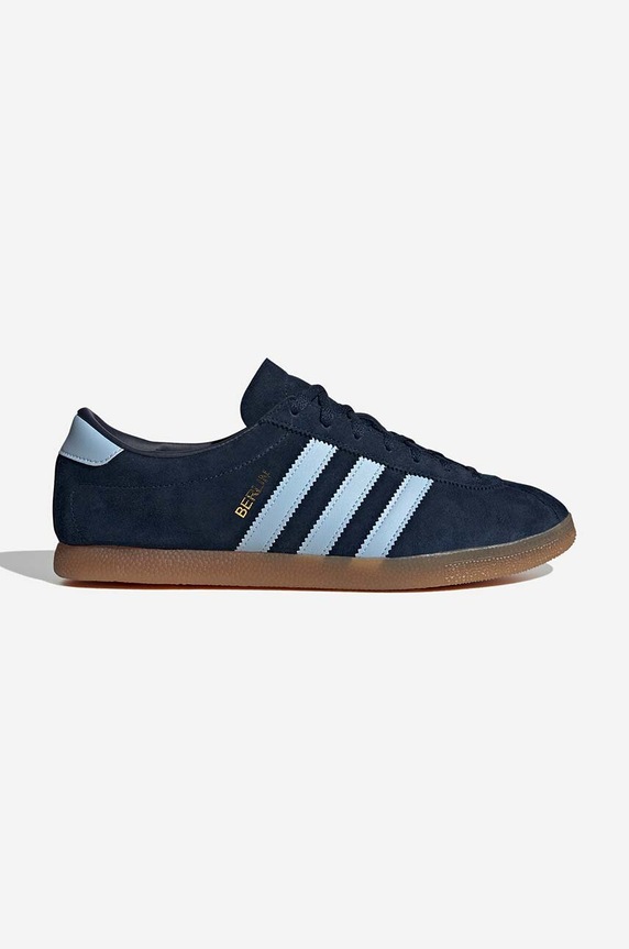 Замшеві кросівки adidas Originals Berlin пласка темно-синій GY7446