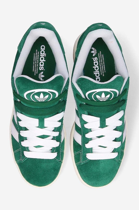 adidas Originals velúr sportcipő Campus0s zöld H03472