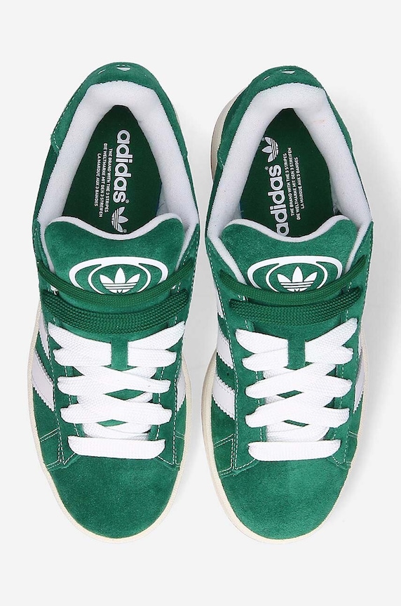 adidas Originals velúr sportcipő Campus0s zöld H03472