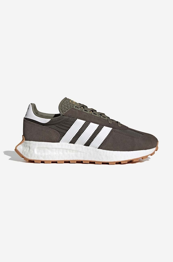 Tenisice adidas Originals Retropy E5 brušena koža smeđa H03854