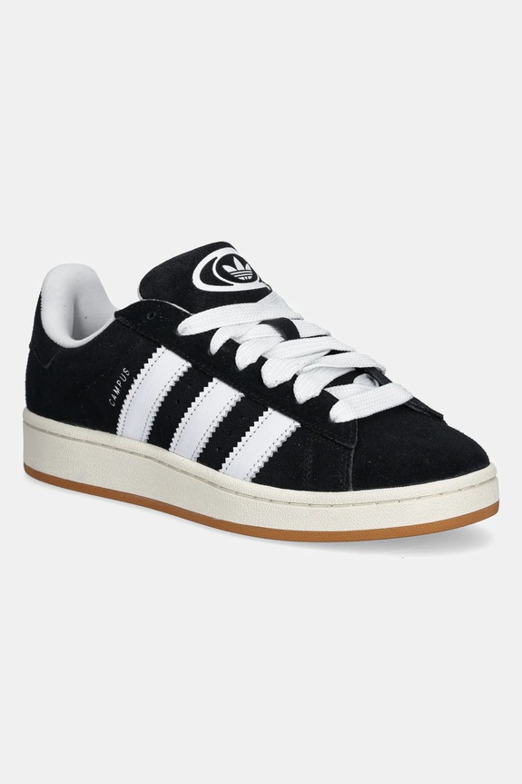 adidas Originals velúr sportcipő Campus 00S HQ8708 lapos fekete HQ8708