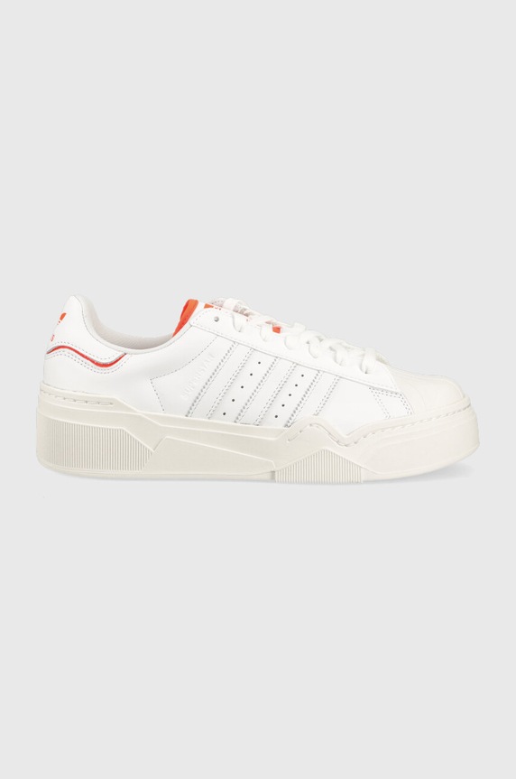 adidas Originals sneakers din piele Superstar Bonega 2B plată alb IG2395