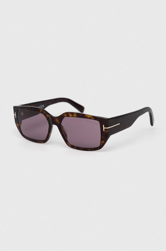 Tom Ford okulary przeciwsłoneczne FT0989.5652Y brązowy SS23