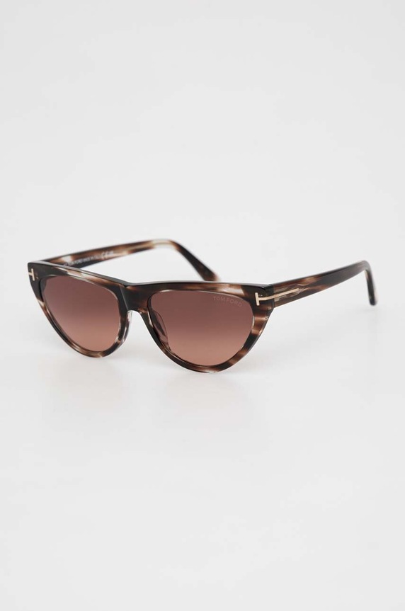 Слънчеви очила Tom Ford FT0990.5655T кафяв SS23