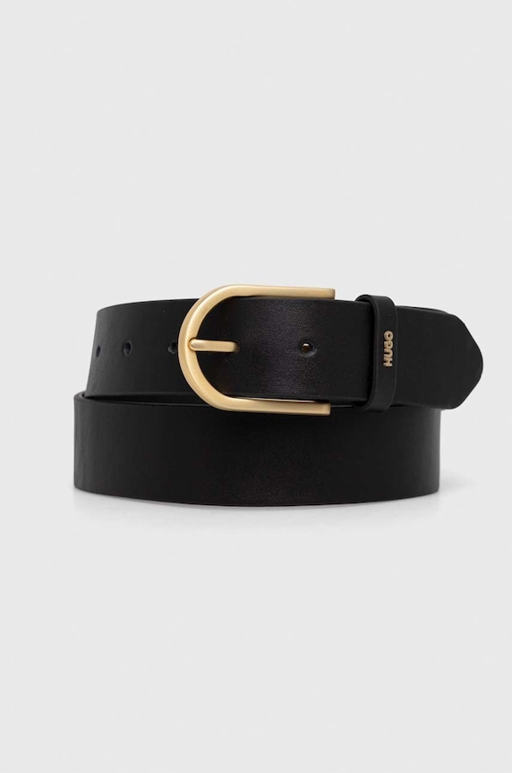 HUGO колан дамски от кожа Zoey Belt 3,5cm черен 50486616