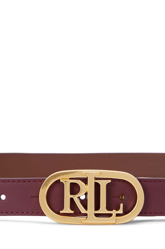 Doplňky Kožený pásek Lauren Ralph Lauren 412883714 burgundské