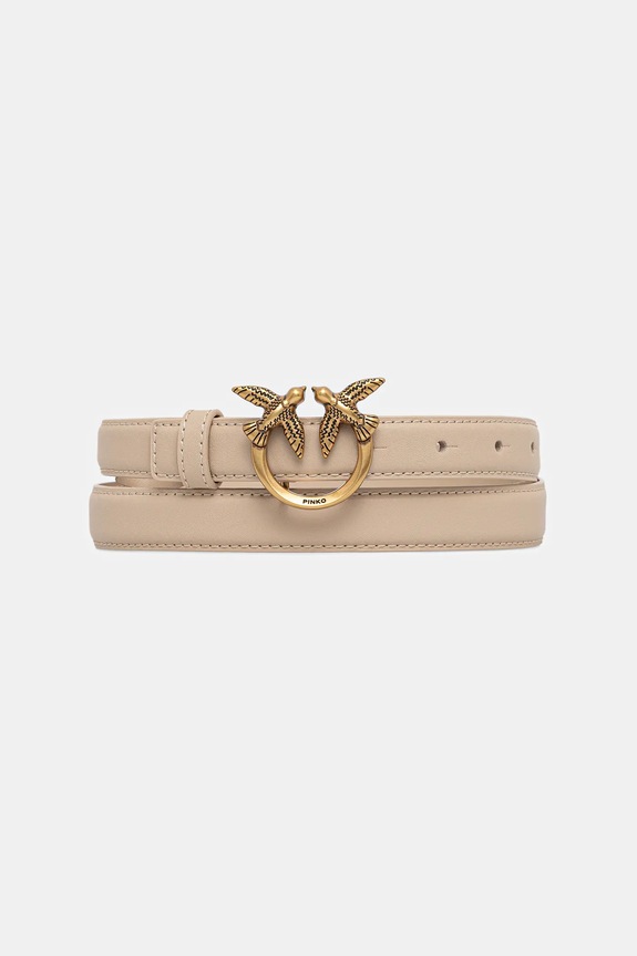 Pinko curea de piele bej 100143.A0F1