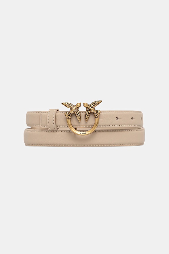 Pinko curea de piele bej 100143.A0F1