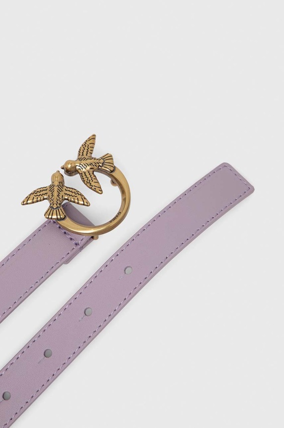 Pinko pasek skórzany 100143.A0F1 fioletowy AA00