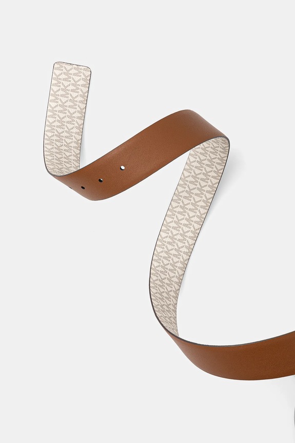 Αναστρέψιμη δερμάτινη ζώνη MICHAEL Michael Kors 558818 μπεζ SS26