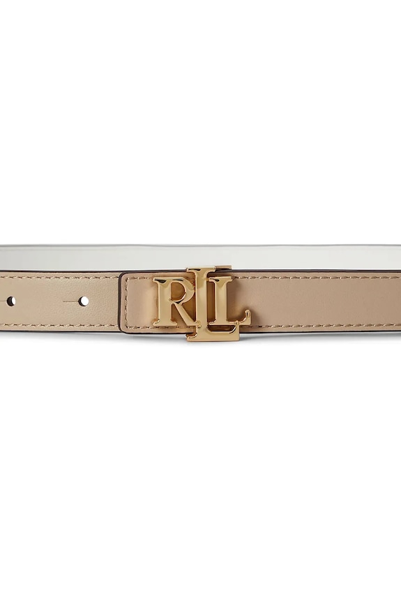 Lauren Ralph Lauren pásek dámský kožený 412883715 béžová SS26