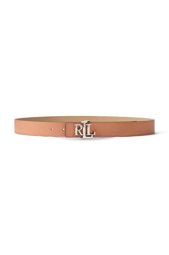 Lauren Ralph Lauren двосторонній ремінь жіночий шкіряний рожевий 412908984