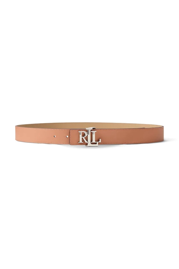 Lauren Ralph Lauren двосторонній ремінь жіночий шкіряний рожевий 412908984