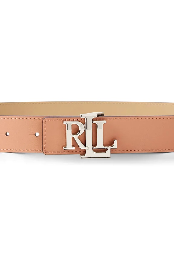 Аксесуари Lauren Ralph Lauren двосторонній ремінь жіночий шкіряний 412908984 рожевий