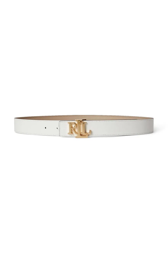 Lauren Ralph Lauren dvostranski pas ženski usnjen 412908984 bež SS26