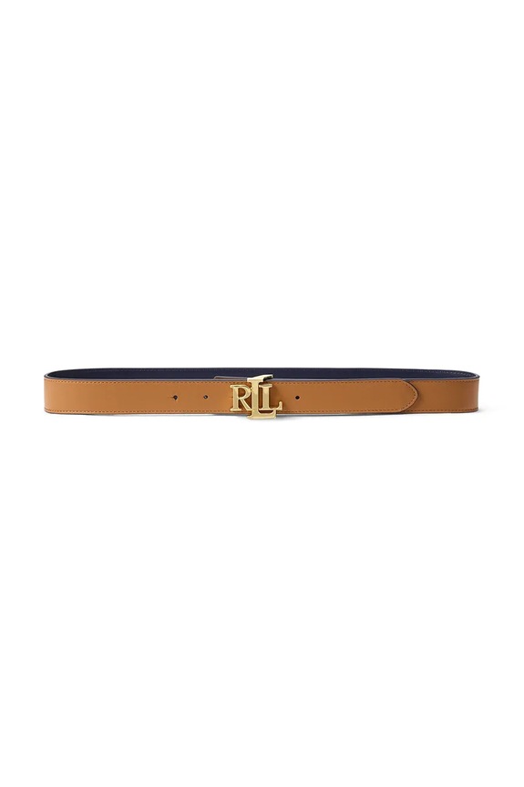 Lauren Ralph Lauren curea reversibilă pentru femei din piele maro 412908984