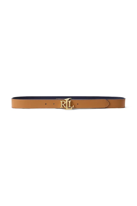 Lauren Ralph Lauren curea reversibilă pentru femei din piele maro 412908984
