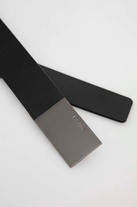 HUGO cintura in pelle 50486663 nero SS23