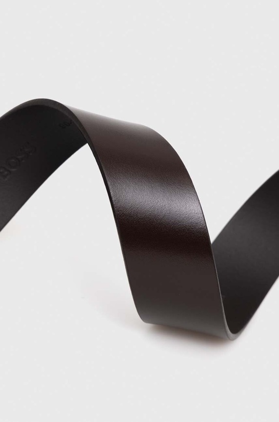 Kožený opasok BOSS Ther-Flag-E_Sz35 50486839 hnedá SS26