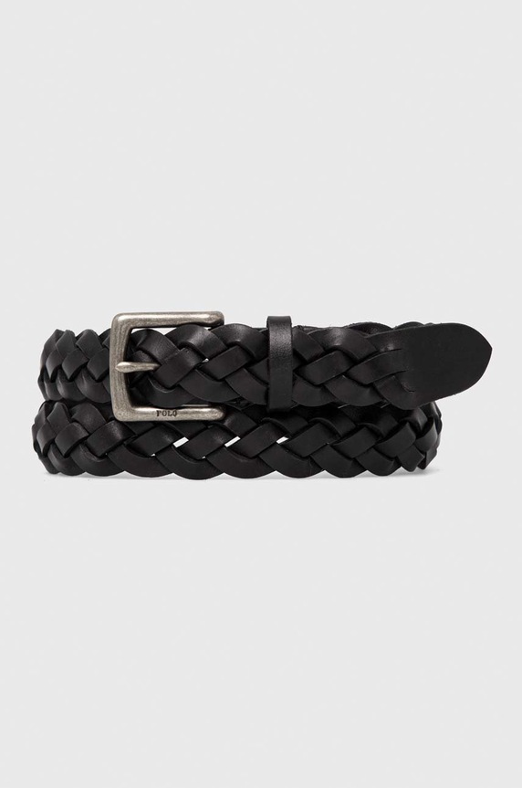 Polo Ralph Lauren pasek skórzany czarny 405805020