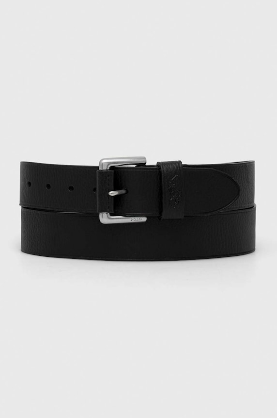 Кожен колан Polo Ralph Lauren черен 405898669