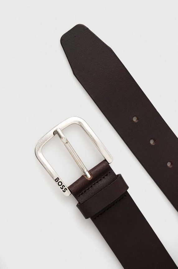Kožený opasok BOSS Janni_Sz40 50491903 hnedá AW25
