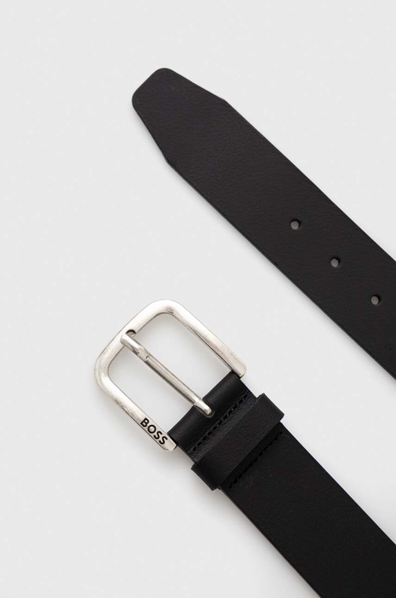 Kožený pásek BOSS Janni_Sz40 50491903 černá AW25